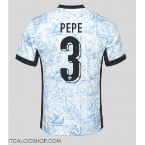 Portogallo Pepe #3 Seconda Maglia Europei 2024 Manica Corta